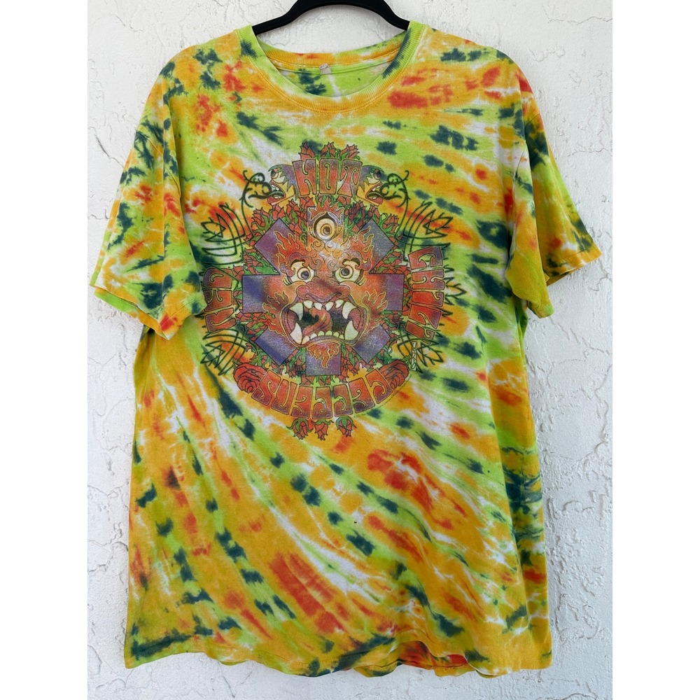 Vintage Red Hot Chili Peppers 2011 Tie Dye Graphic Band T-Shirt Men Large